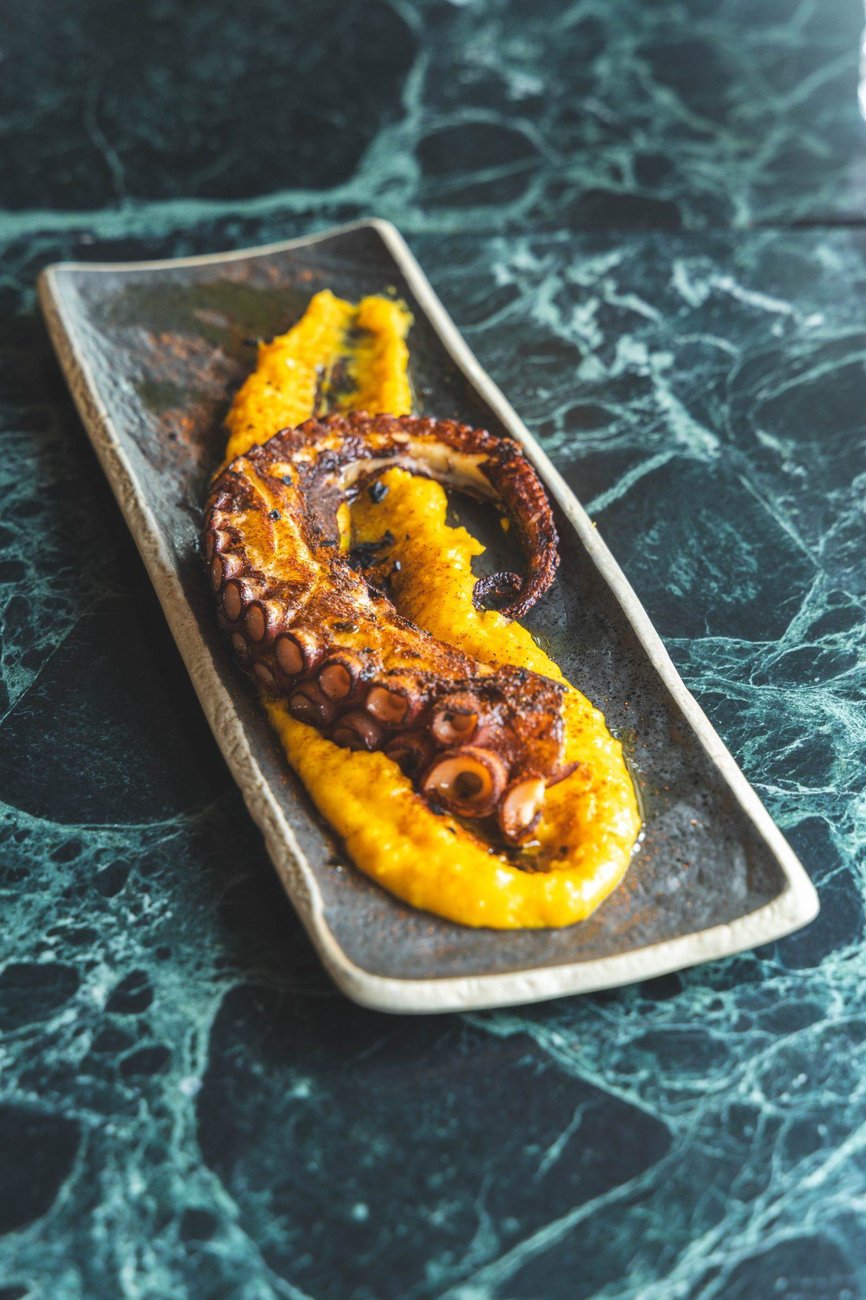 Pulpo a la brasa